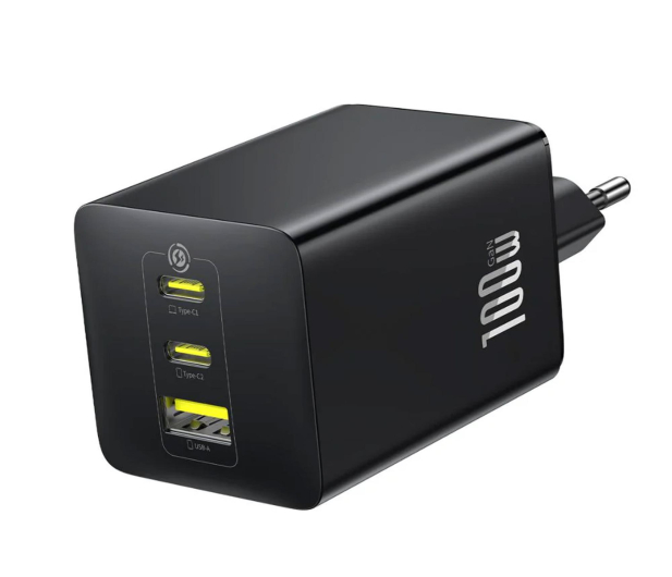 Baseus Ładowarka sieciowa EnerFill FE11 100W 2 x USB-C + USB-A - 1502071 - zdjęcie 2